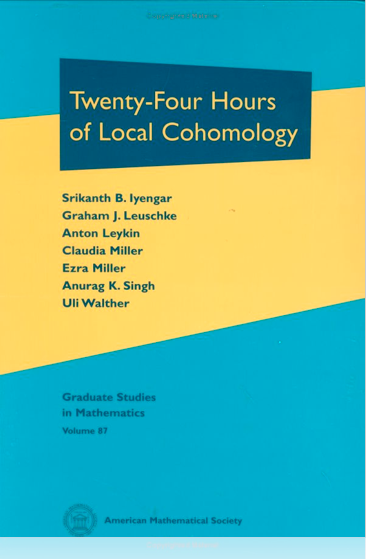 Cover of Twenty-Four Hours of Local Cohomology, Graduate Studies in Mathematics volume 87
